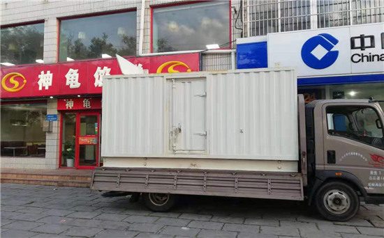 九湖镇出租发电机施工案例